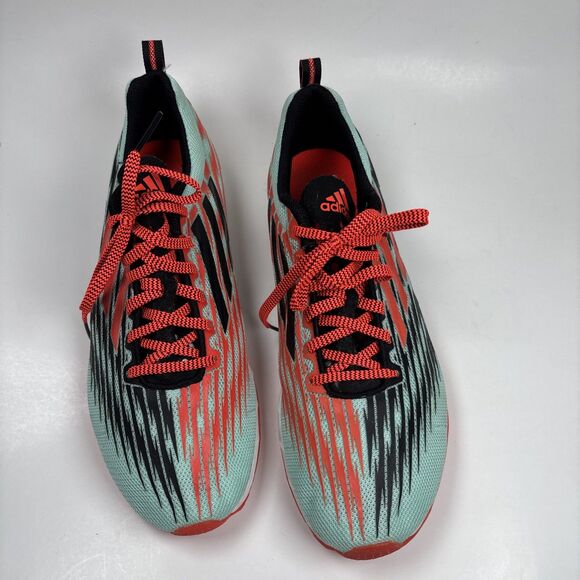 Adidas Unisex Track Spikes Sprint Shoes US 9.5 Mint Coral racing cleats main image 6